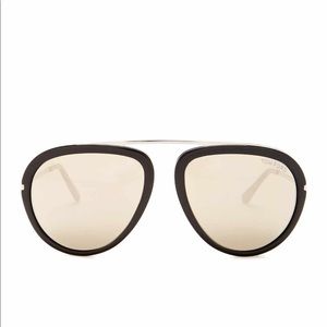 NIB TOM FORD Stacy 57mm Aviator Sunglasses